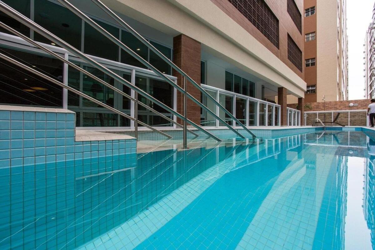 Estanconfor Praia Santos Ac Garagem Sacada Fechada Bagian luar foto