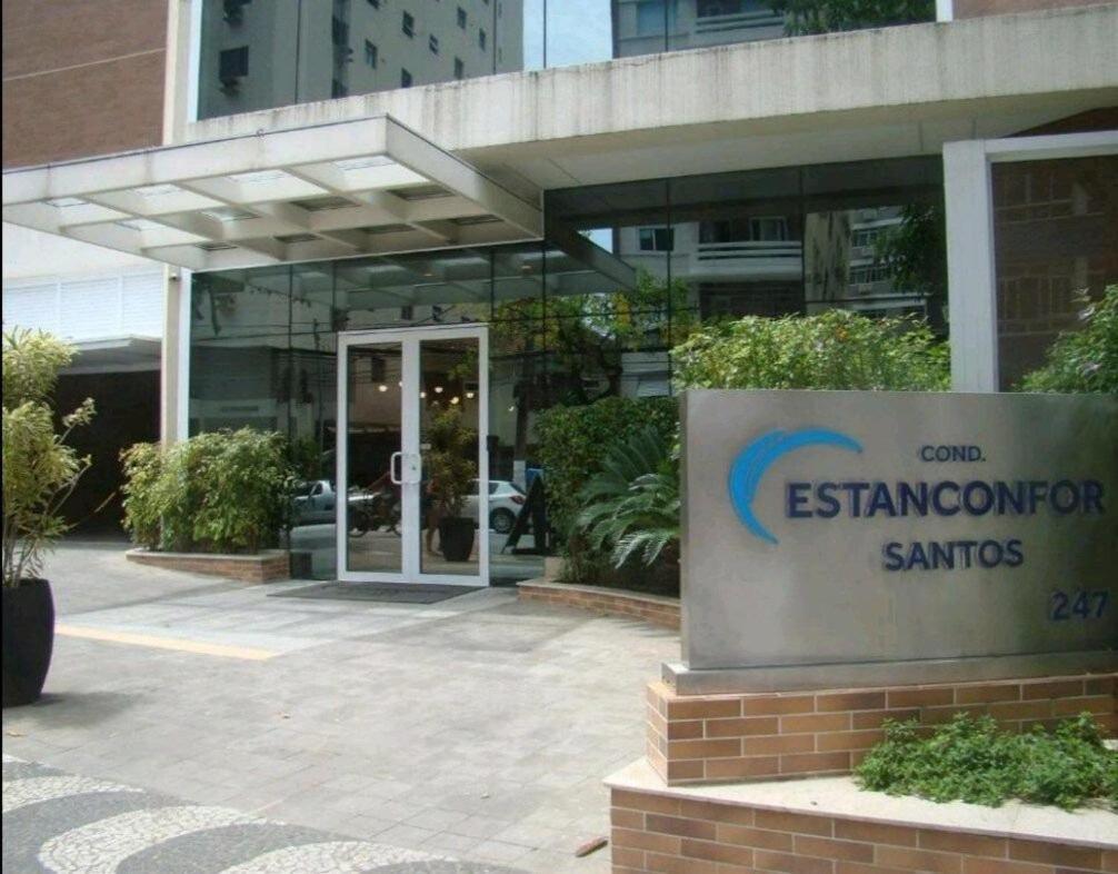Estanconfor Praia Santos Ac Garagem Sacada Fechada Bagian luar foto